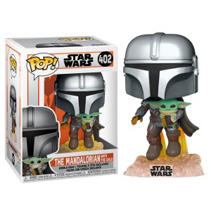 Star Wars The Mandalorian Mando Flying with Jet Pack funko pop